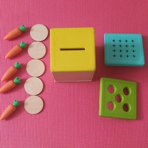 LOVEVERY Coin Bank and Carrots Drop Box